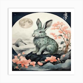 Chinese Rabbit Art Print