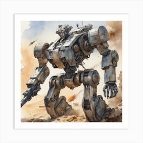 Robot Wars 2 Art Print