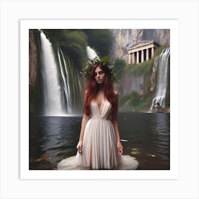 Aphrodite in a pond Art Print