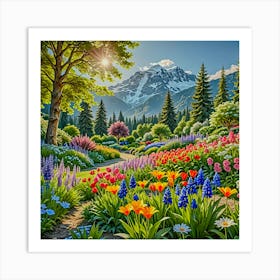 Tulip Garden Art Print