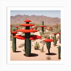 Desert Cactus Art Print