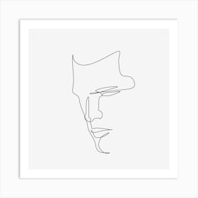 Male One-Line Art Art Print