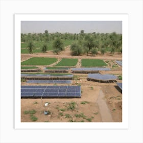 Solar Farm In Pakistan Art Print