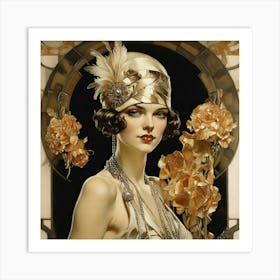 The Flapper Frank Xavier Leyendecker Art Print Art Print