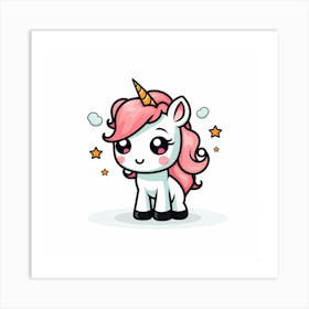 Cute Unicorn 565 Art Print