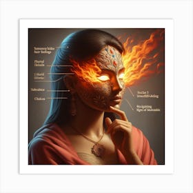 Face Of Fire Art Print