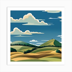 Landscape Painting 9 Art Print