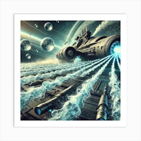 Celestial Class Battleship Water Weaponry Art Print