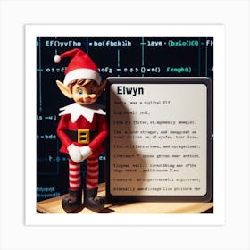 Elf On The Shelf 2 Art Print