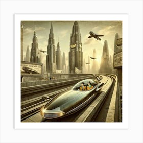 Futuristic Cityscape 1 Art Print