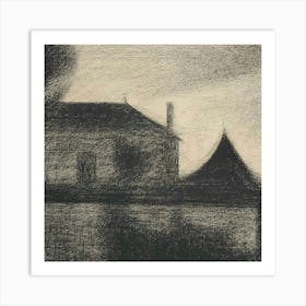 House In The Fog Art Print