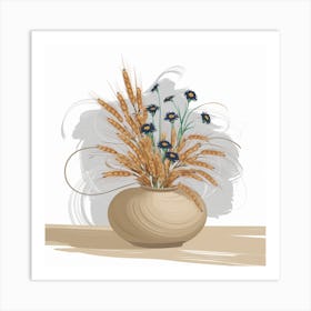 Flowers In A Vase 6 Art Print