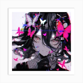 Butterfly Girl Art Print