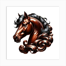 Creative Horse Beauty Illustration Nr 20 Art Print