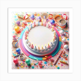 Birthday Cake Art Print