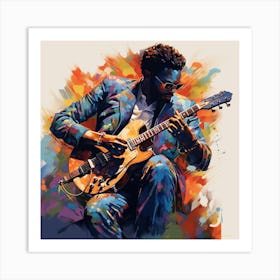 Blues Artist Art Print