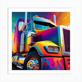 Big Rig Art Print