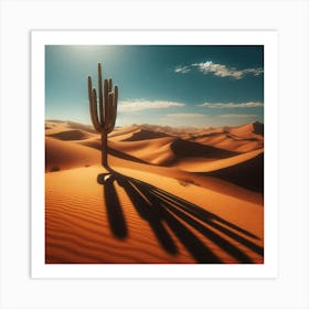 Desert Cactus 1 Art Print