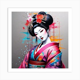 Geisha 145 Art Print