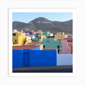 Colorful Houses In Lanzarote Art Print