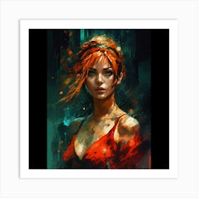 A Ultra Realistic Poster Of Nami From One Piece In (1) Art Print