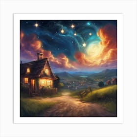 House In The Countryside Art Print