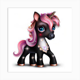 Adorable Baby Unicorn Art Print