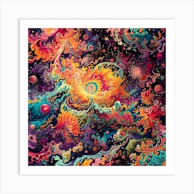 Psychedelic Painting Art Print