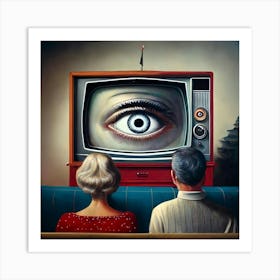 watch Tv Art Print