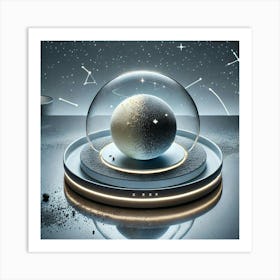 A Futuristic Dessert Named Zero Gravity Galaxy Ca 1024x1024 Art Print