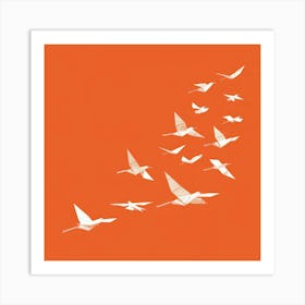 Origami Birds 3 Art Print