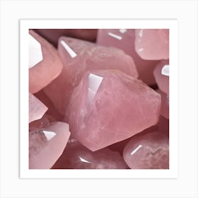 Pink Rose Quartz Art Print