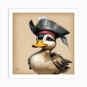 Pirate Duck 1 Art Print