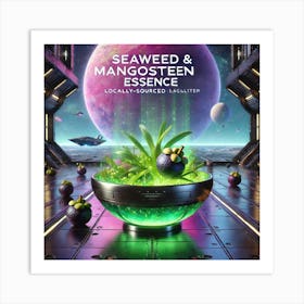 Seaweed Mangosteen Essence Scifi Art Print