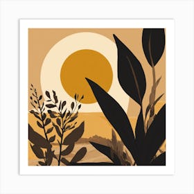 Sunset Over The Desert Art Print