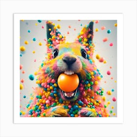 Candy Bunny Art Print