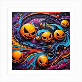 Jack O Lanterns Art Print