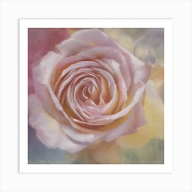 Multicolour Rose Art Print