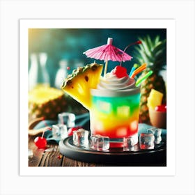 Tropical Cocktail Art Print