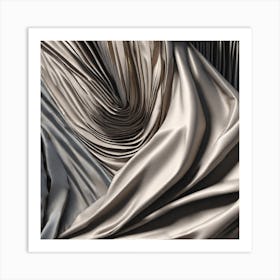 Abstract Silk Fabric Art Print