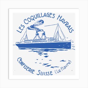 Les Coquillages Havrais Art Print