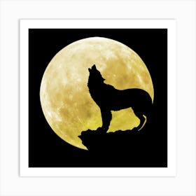 Howling Wolf Art Print