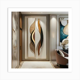 Modern Living Room Wall Art Art Print