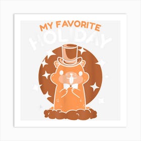 Groundhog Ground Hog Woodchuck Rodent Art Print