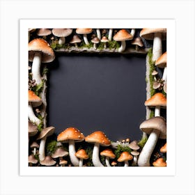 Mushroom Frame 12 Art Print