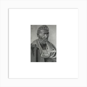 Portrait Of A Black Man Art Print