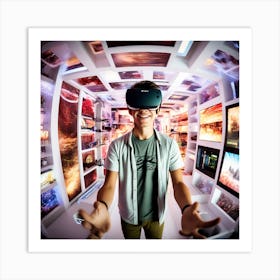 Vr Headset 20 Art Print