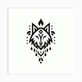 Wolf Head 13 Art Print