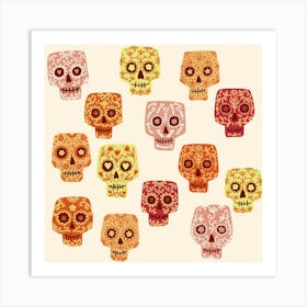 Day Of The Dead Sugar Skulls Art Print