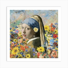 Women with Flowers Art Print